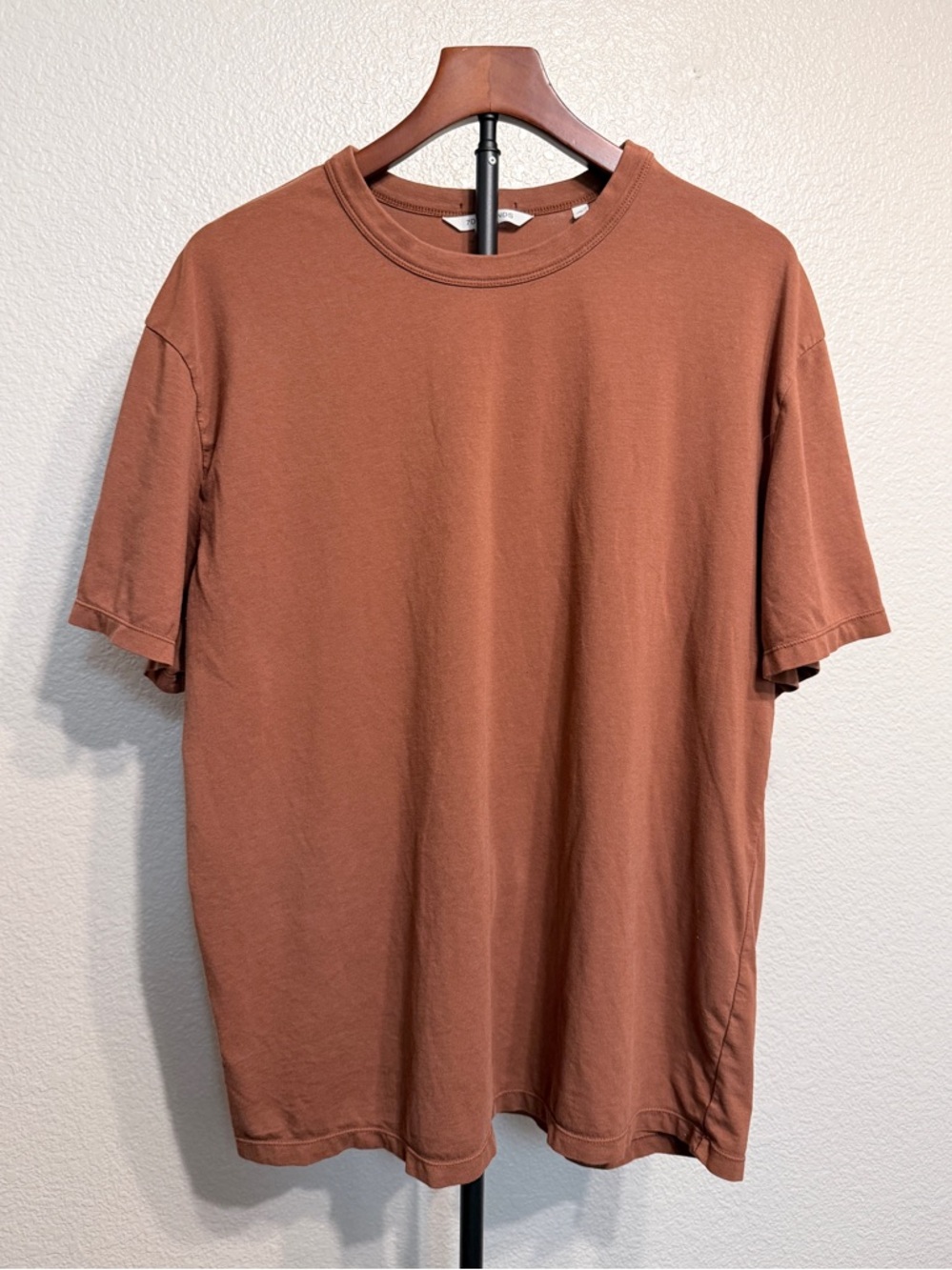 7 Diamonds Modal Boyfriend Tee Auburn Brown Oversized Soft Stretch T-Shirt - XL - Picture 3 of 7